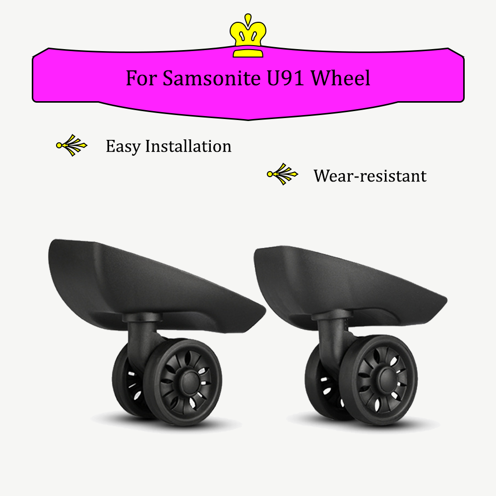 Travel Accessories Samsonite - サムソナイトU91トラベルラゲッジアクセサリー用のサイレントユニバーサルホイールトロリー、スーツケースアクセサリー、特別な強化修理キット
