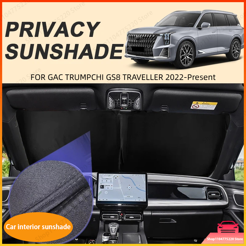 Travel Accessories Present - 車黒窓プライバシーサンシェード GAC TRUMPCHI GS8 トラベラー 2022-現在用抗紫外線断熱保護カバーアクセサリー