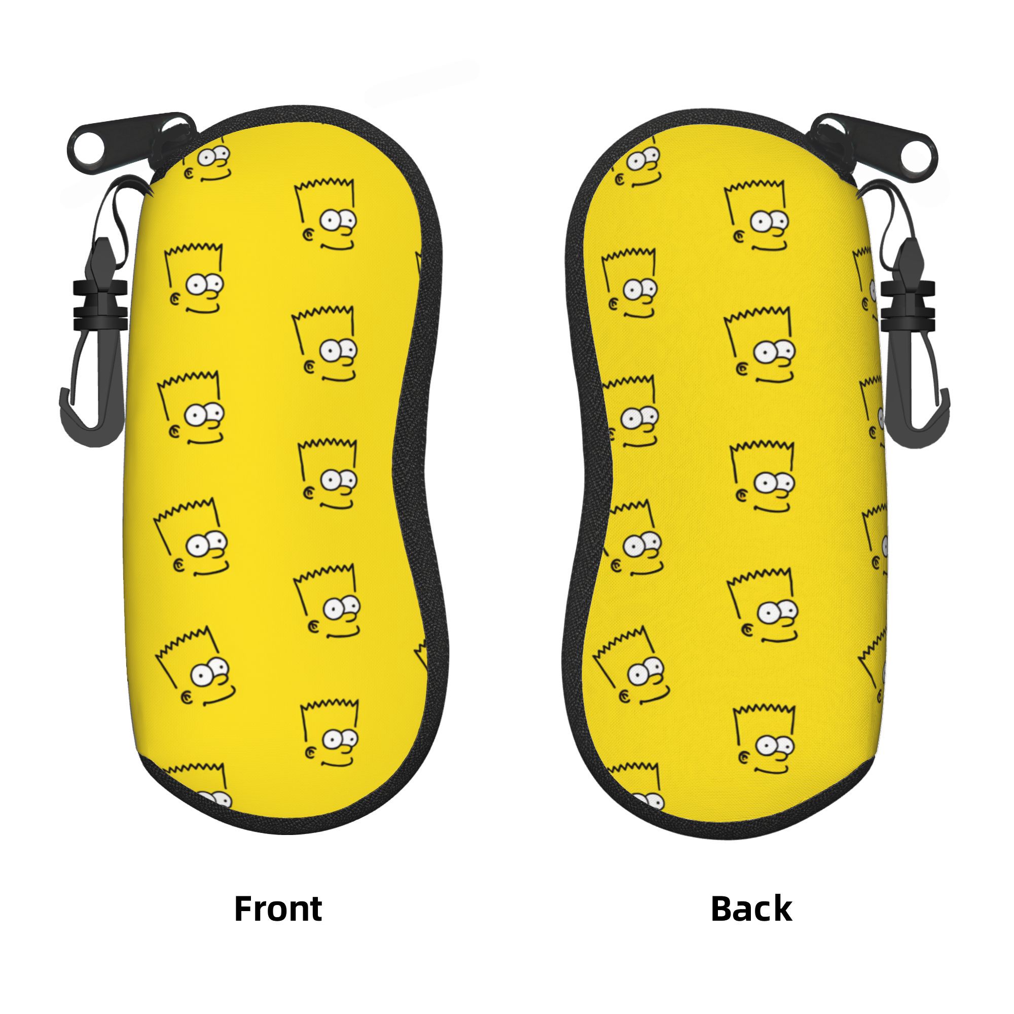 Travel Accessories Pouch For Men - S-シンプソンズ映画メガネケースカバー旅行用サングラスポーチ男性女性用ファッションアイウェアオーガナイザーキーチェーンメガネボックス