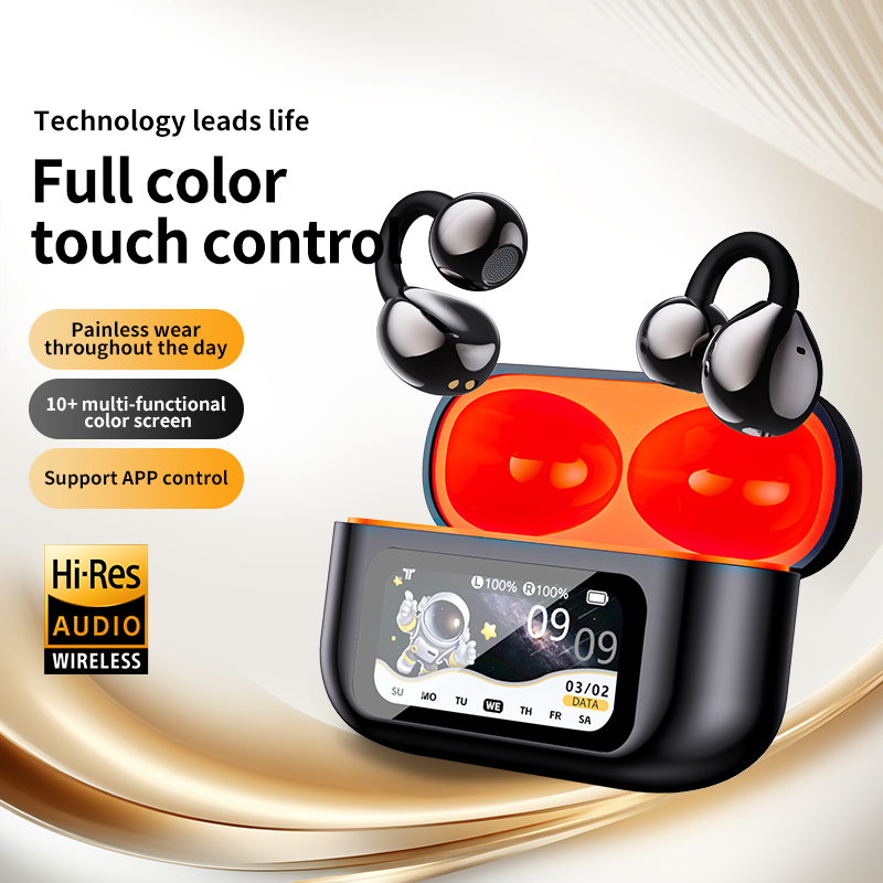 Travel Plug Type C - AI翻訳ヘッドホン トゥルーワイヤレスイヤホン LEDパワーディスプレイ搭載 ワイヤレス充電ケース付きイヤホン