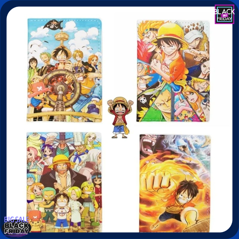 Travel Accessories For Japan Trip - ワンピースアニメパスポートホルダー漫画パスポートカバー旅行書類収納ケース海外旅行アクセサリー男性女性旅行