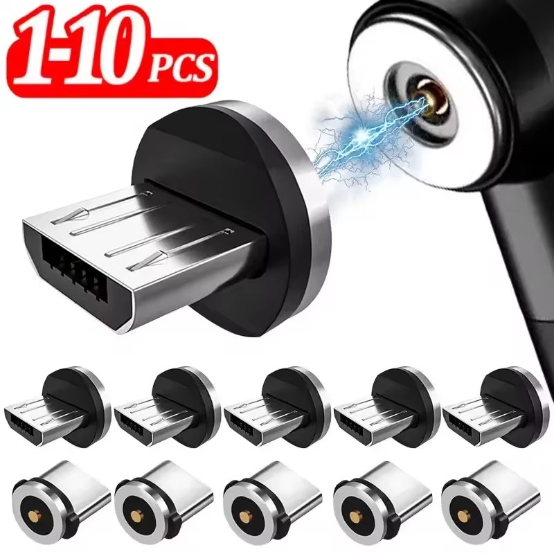 Travel Plug Type C - 1/5/10 個 USB-A タイプ C 磁気プラグチップ高速充電ケーブルアダプター
