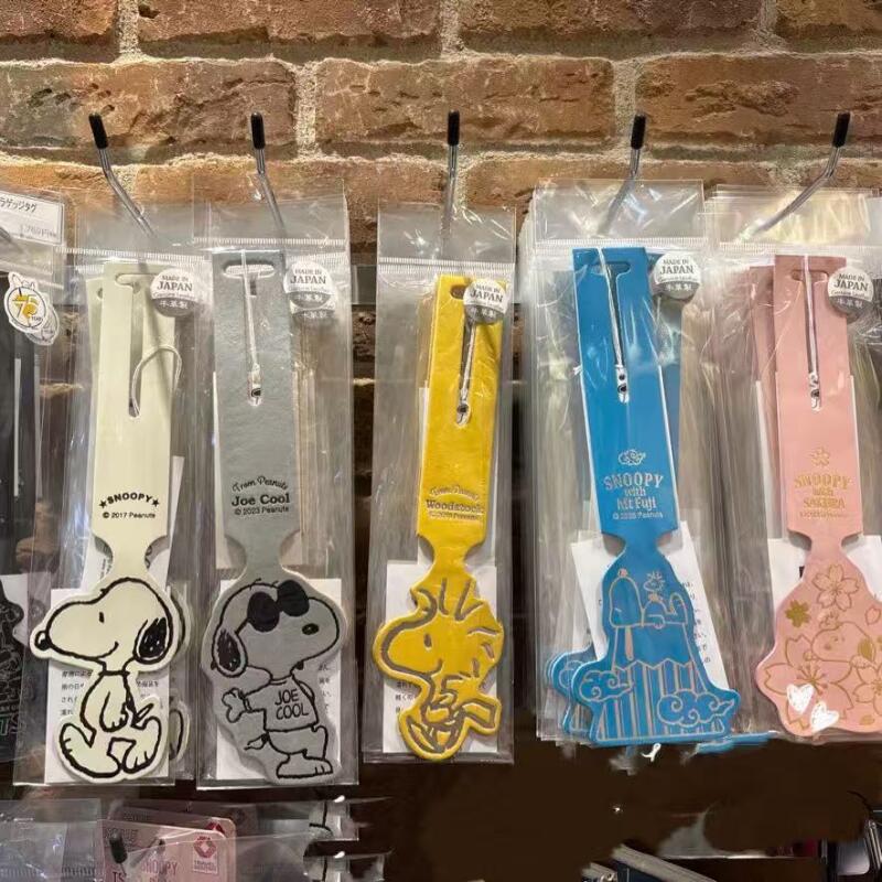 Travel Accessories For Japan Trip - かわいいスヌーピー漫画ラゲッジタグクリエイティブハンギングプレートポータブルスーツケースマークラベル旅行アウトドア旅行持ち運び用