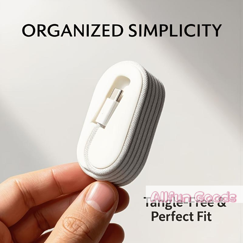 Cable Organizer Travel - [TG835]ポータブルケーブルワインダーオーガナイザーデスクトップケーブルオーガナイザー1mの編組データケーブルに適合ホームオフィス旅行用