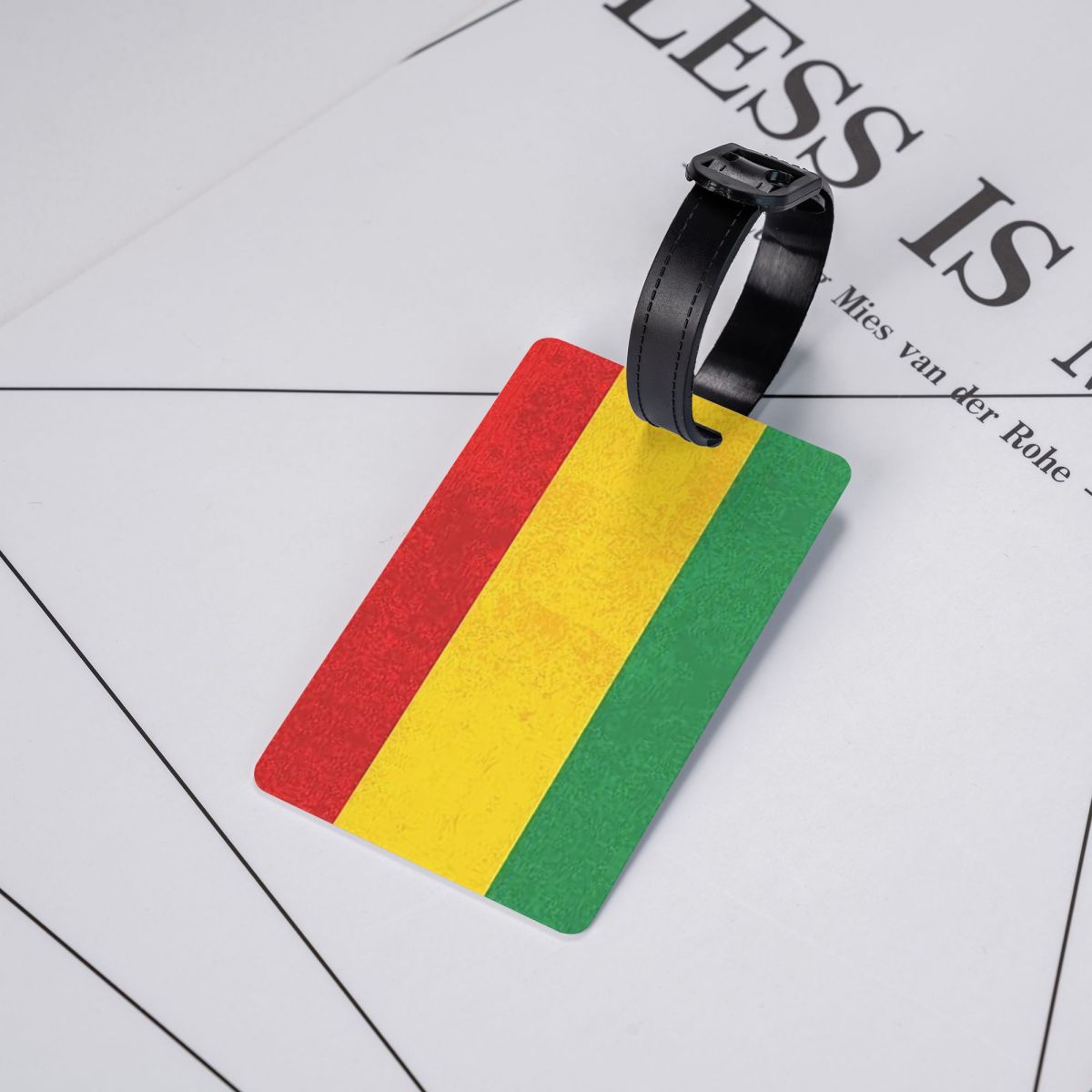 Travel Accessories For Jamaica - ジャマイカのレゲエ・ラスタ・ライオン・ジャマイカ国旗柄の荷物タグ、スーツケースアクセサリー、旅行用バッグ、搭乗券タグ、ラベルホルダー、IDネームタグ
