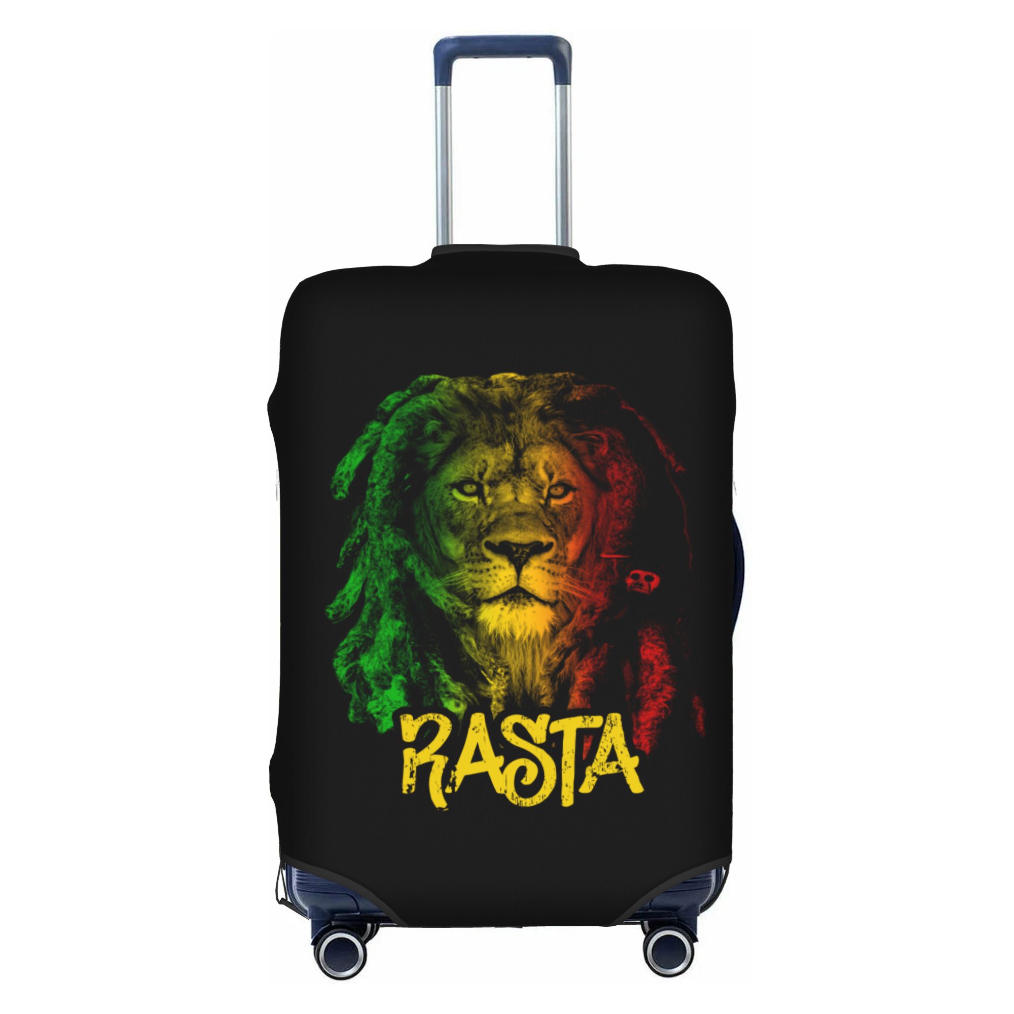 Travel Accessories For Jamaica - ジャマイカ国旗ラスタ荷物カバーかわいいジャマイカプライドスーツケースプロテクターカバー18-32インチに適しています