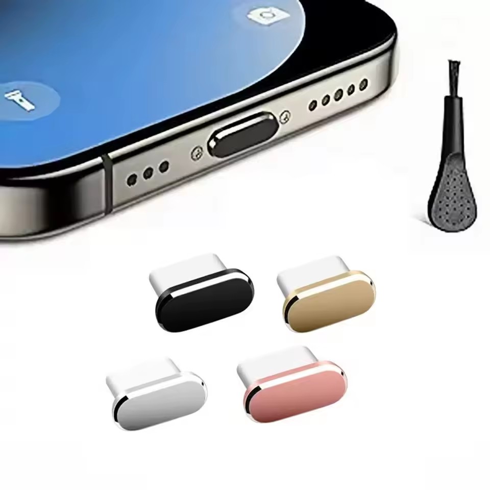 4個入りUSB Cダストプラグ、クリーニングブラシ付き、防塵 - Travel Plug Type C のレビューと価格