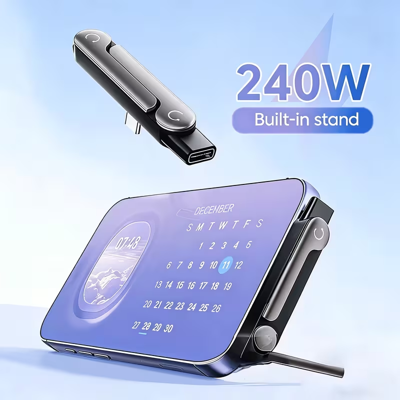 240W タイプCアダプター急速充電90 °   エルボーブ - Travel Plug Type C のレビューと価格