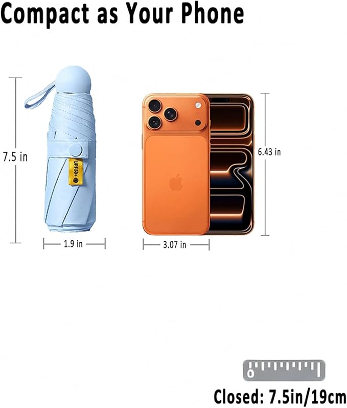 GMOX 新型ミニカプセル折りたたみ傘 UPF50+ ポータ - Travel Umbrella Compact のレビューと価格