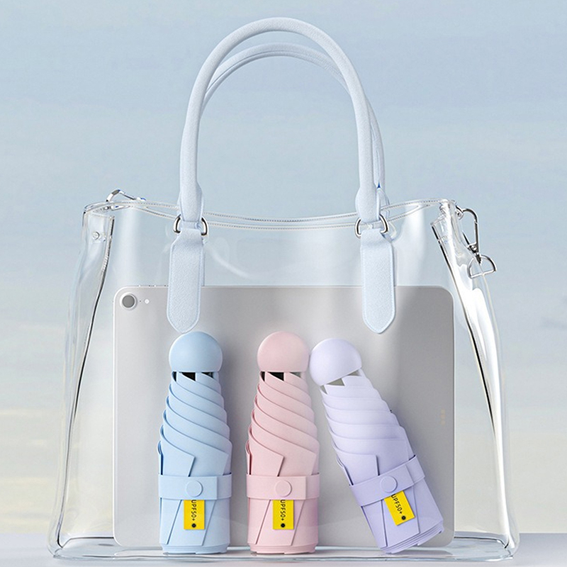 5つ折り超軽量日傘 プロテブル手動コンパクトトラベルミニ傘  - Travel Umbrella Compact のレビューと価格