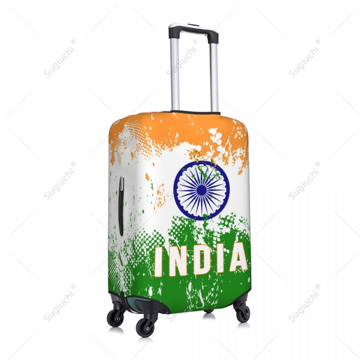 インド国旗荷物カバースーツケース弾性ダストケース旅行アクセサ - Travel Accessories India のレビューと価格