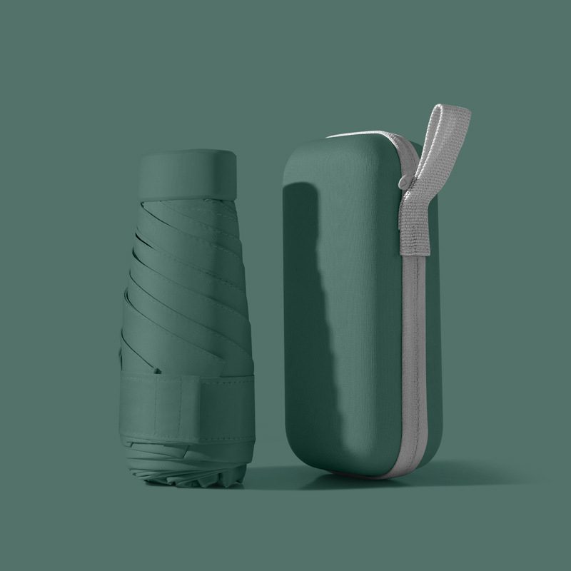 超コンパクトミニ傘 ブラックコーティング付き ポータブルポケ - Travel Umbrella Compact のレビューと価格