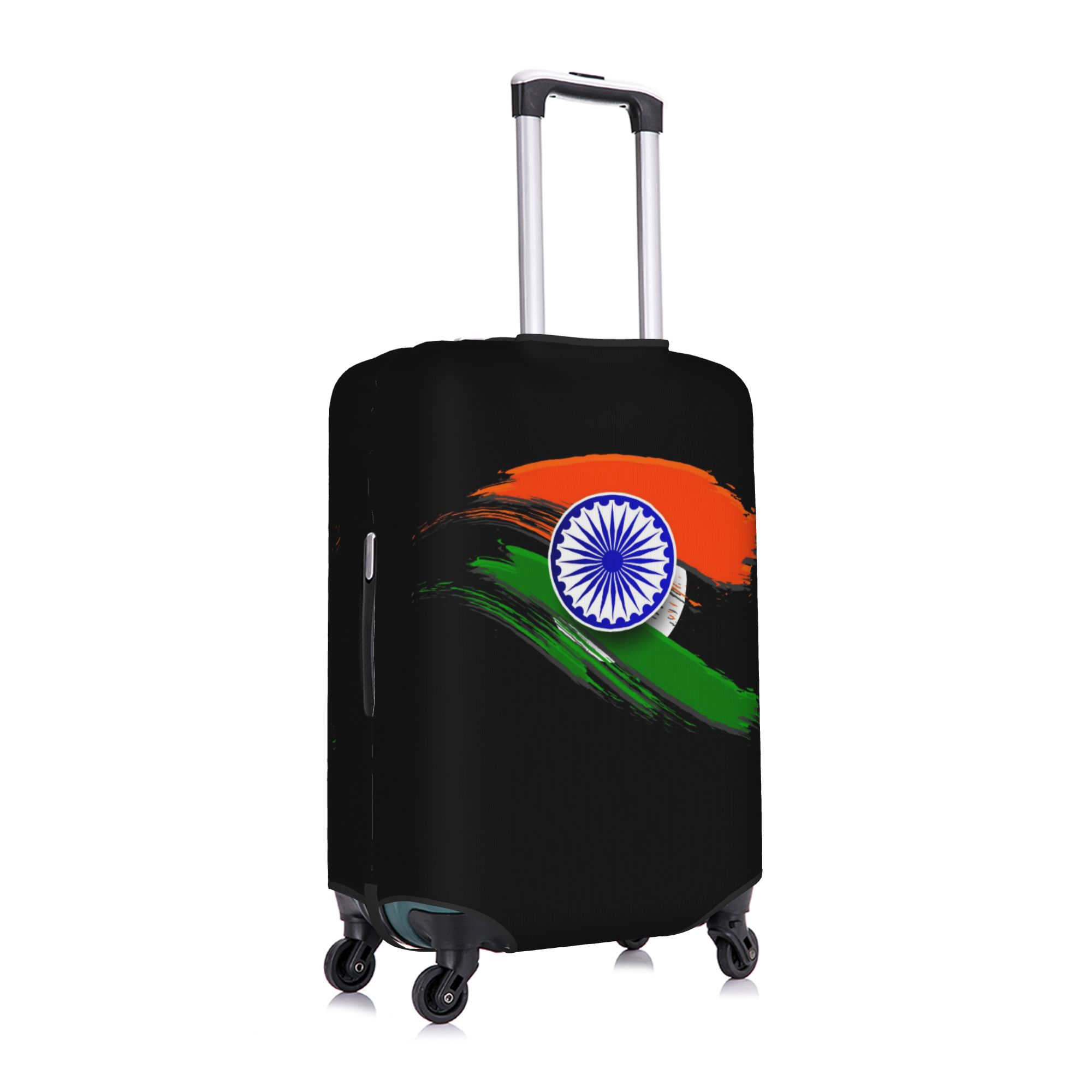 インドの国旗スーツケースカバー 伸縮性のあるインド愛国的荷物 - Travel Accessories India のレビューと価格