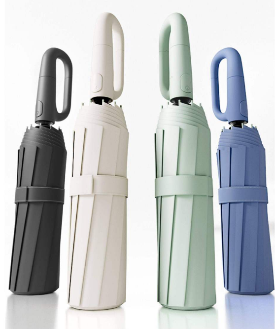 UVカットカジュアル折りたたみUPF50+自動傘、ループバッ - Travel Umbrella Compact のレビューと価格