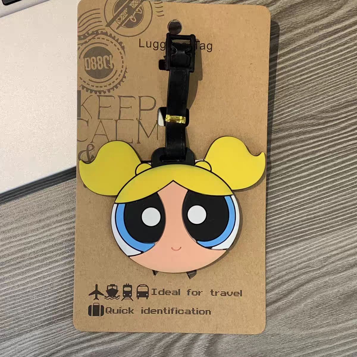 アニメパワーパフガールズバッグペンダントかわいい漫画風荷物タ - Travel Accessories Sale のレビューと価格