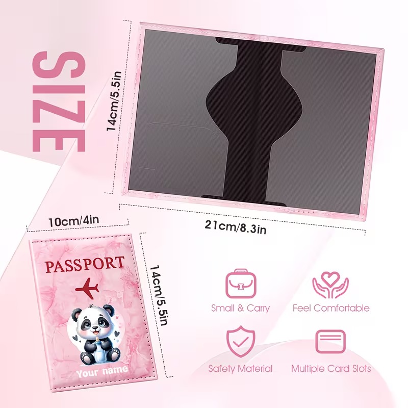 パーソナライズされた名前入りカスタムキュートなパンダイラスト - Travel Accessories Present のレビューと価格
