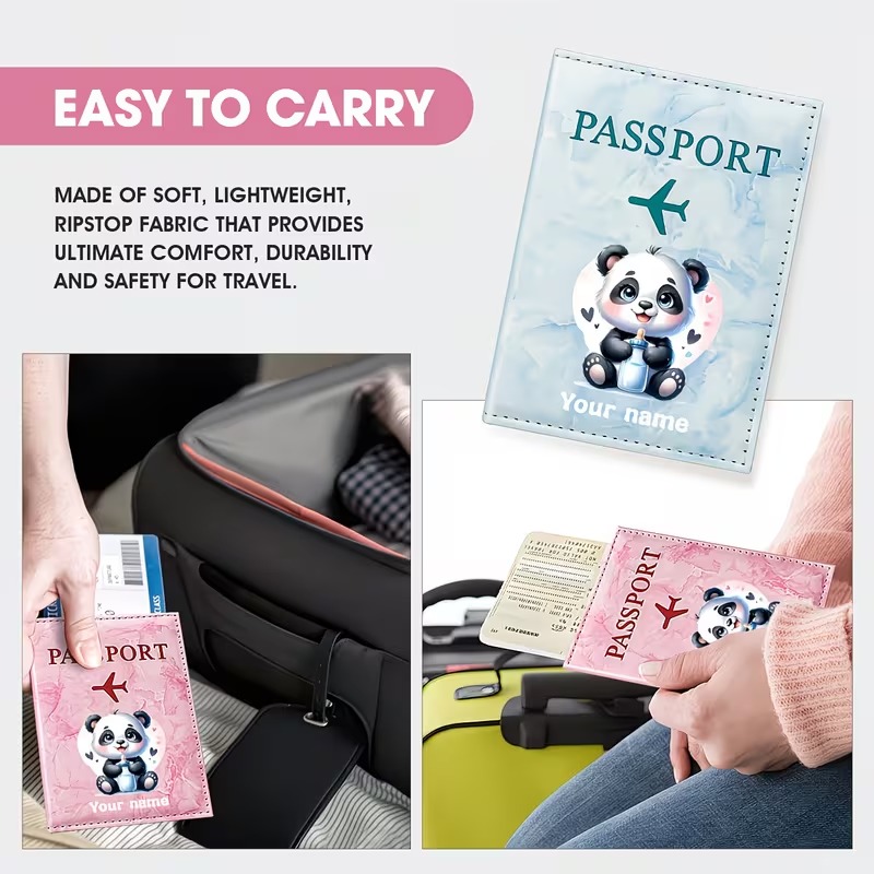 パーソナライズされた名前入りカスタムキュートなパンダイラスト - Travel Accessories Present のレビューと価格