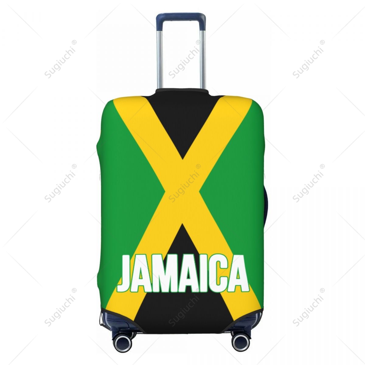 ジャマイカ国旗荷物カバースーツケース弾性ダストケーストラベル - Travel Accessories For Jamaica のレビューと価格