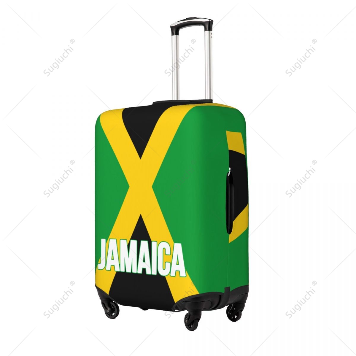 ジャマイカ国旗荷物カバースーツケース弾性ダストケーストラベル - Travel Accessories For Jamaica のレビューと価格