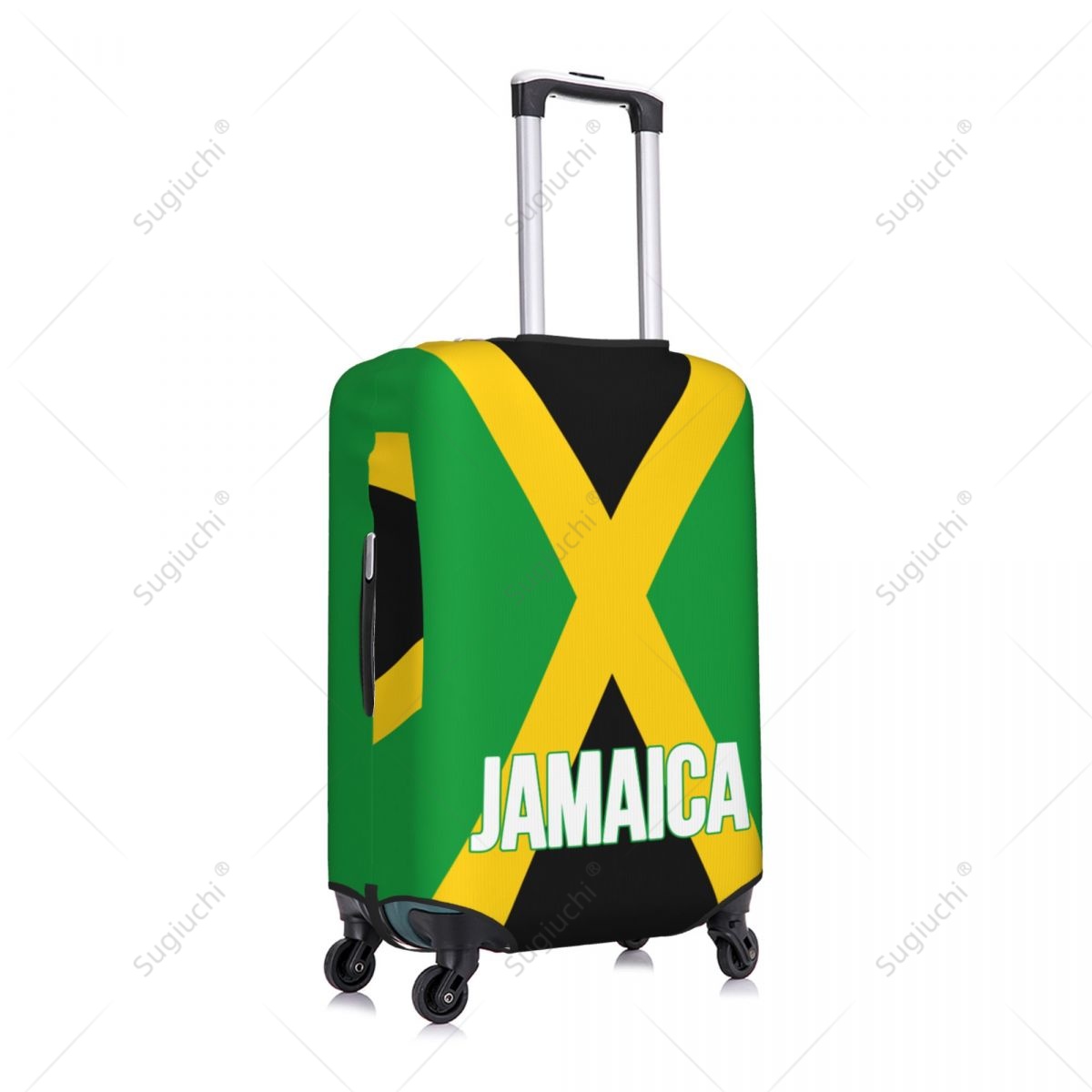 ジャマイカ国旗荷物カバースーツケース弾性ダストケーストラベル - Travel Accessories For Jamaica のレビューと価格
