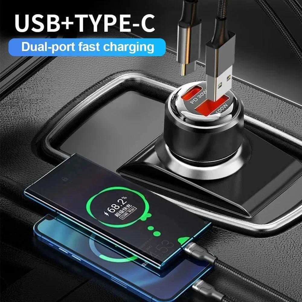 合計130W USBカーチャージャーアダプター急速充電Typ - Travel Plug Type C のレビューと価格