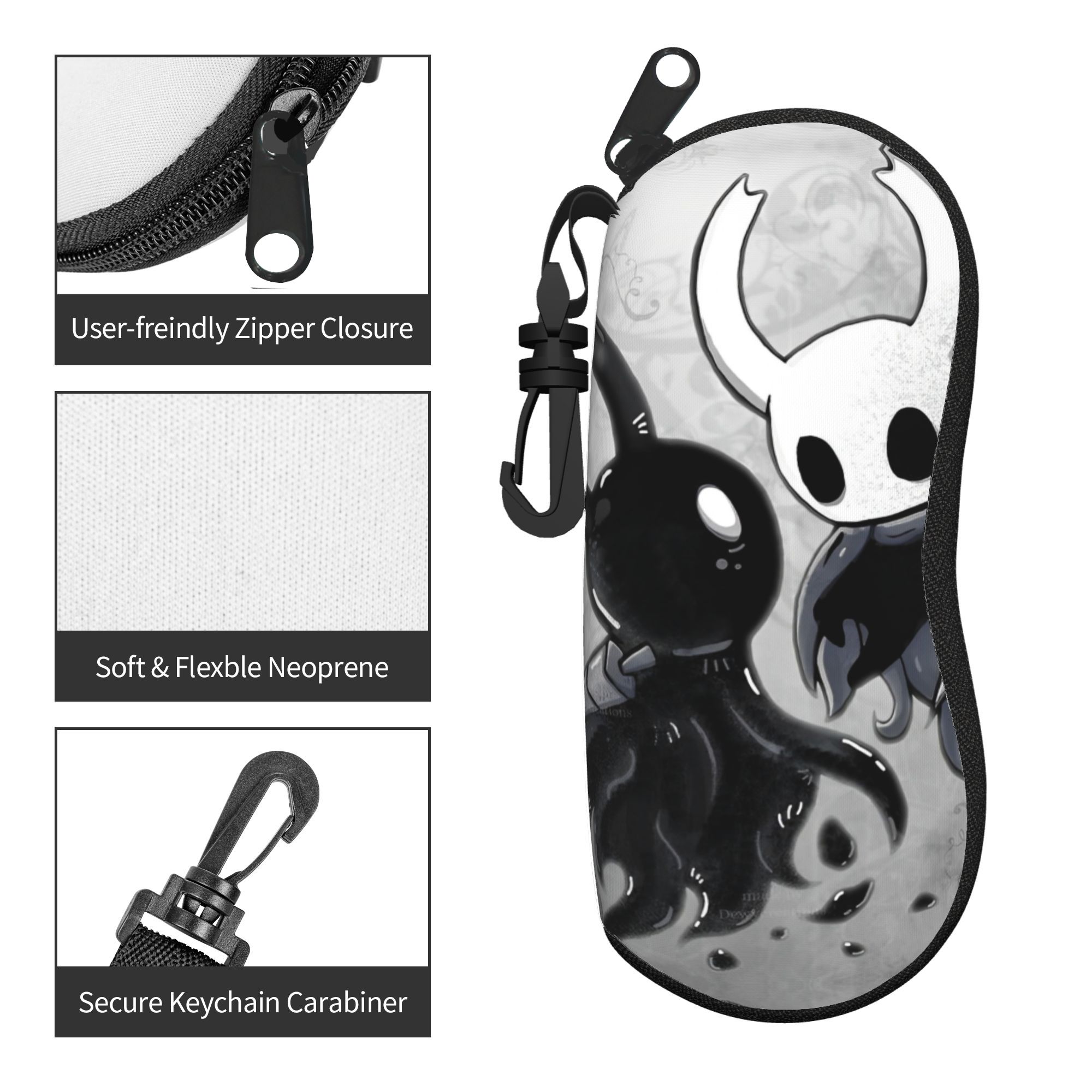 ホロウナイトメガネケースカバーゲーム面白い漫画サングラスポー - Travel Accessories Pouch For Men のレビューと価格