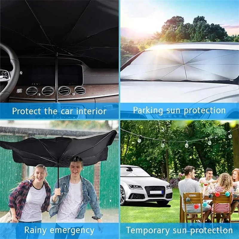 折りたたみ車用サンシェード傘フロントガラス断熱サンプロテクタ - Travel Umbrella Compact のレビューと価格