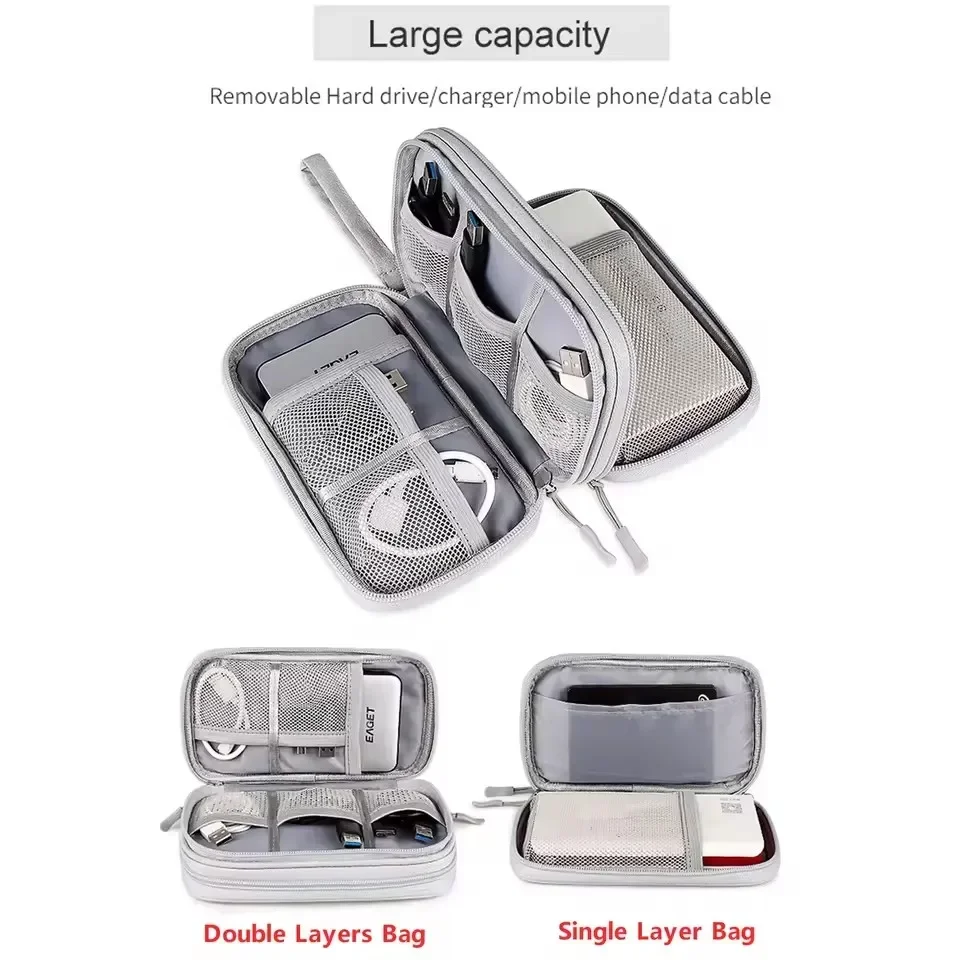 トラベルケーブルバッグ ポータブルデジタル収納ポーチ 充電器 - Cable Organizer Travel のレビューと価格