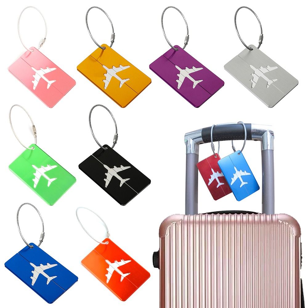 トラベルバッグ用の再利用可能なアルミニウム製ラゲッジタグ,収 - Travel Accessories Sale のレビューと価格