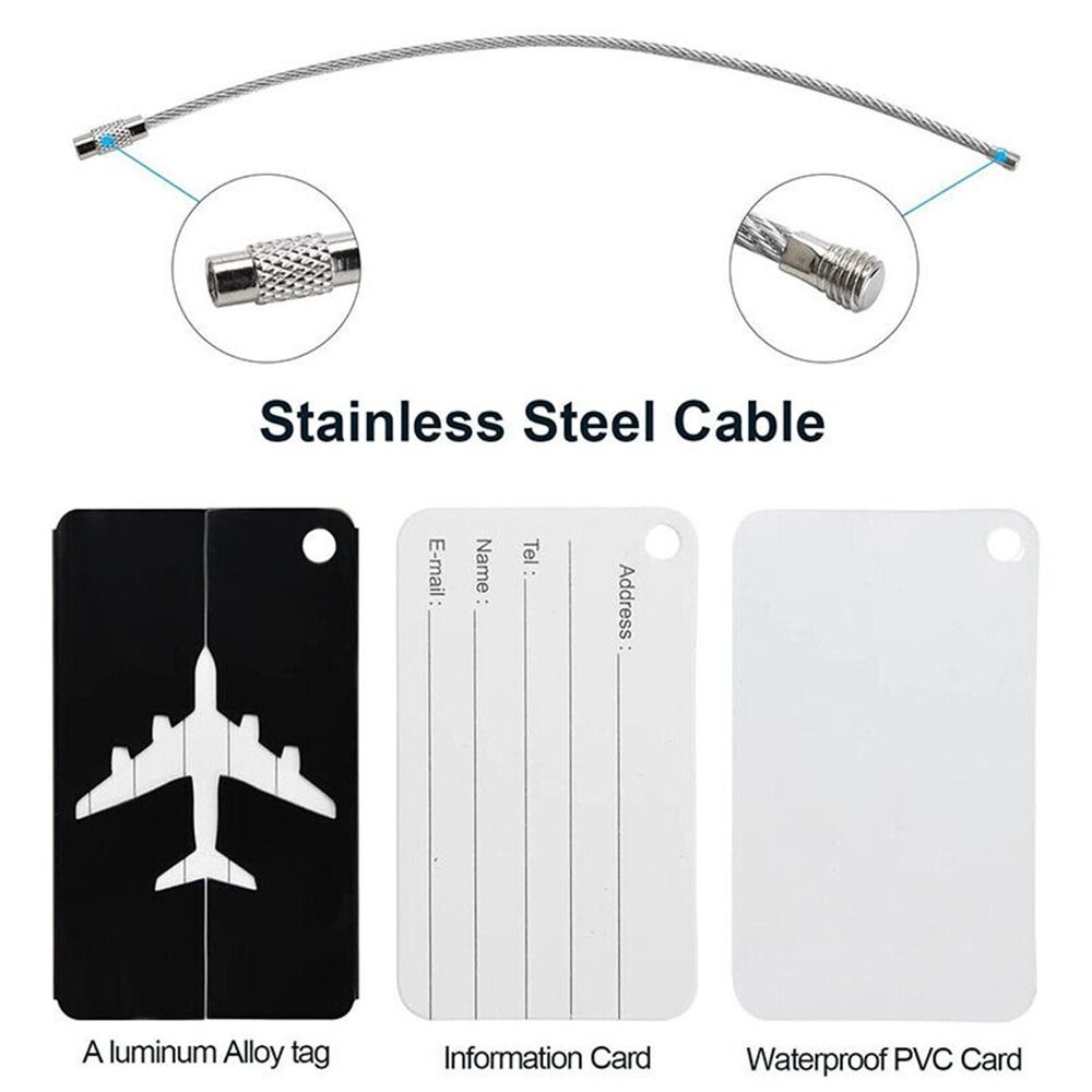 トラベルバッグ用の再利用可能なアルミニウム製ラゲッジタグ,収 - Travel Accessories Sale のレビューと価格