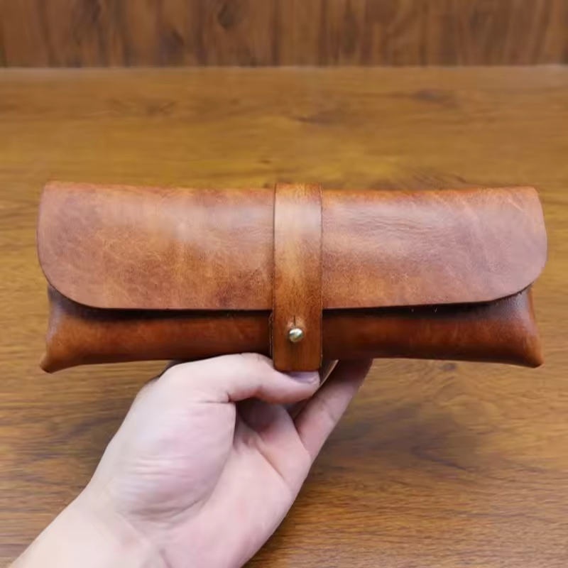 ヴィンテージ牛革パイプバッグハンドヘルドタバコパイプ収納ポー - Travel Accessories Pouch For Men のレビューと価格