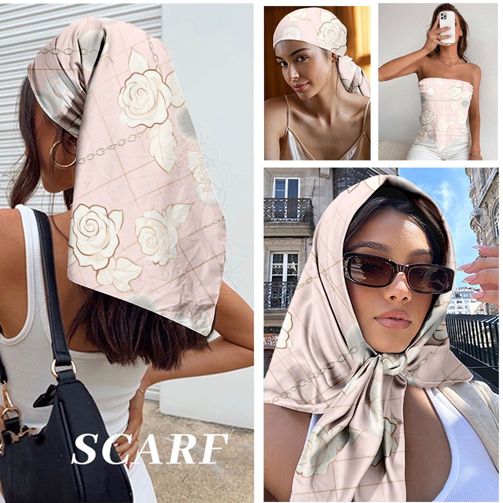 ヴィンテージローズフラワーパターンシルクショール 90 *  - Travel Accessories Present のレビューと価格
