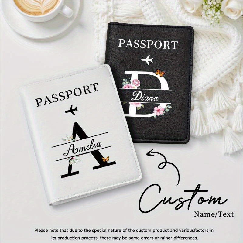 パーソナライズされたブラウンパスポートホルダー カスタムネー - Travel Accessories Present のレビューと価格