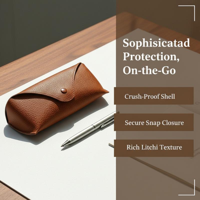 PUレザーサングラスケース コンパクトで柔らかいメガネポーチ - Travel Accessories Pouch For Men のレビューと価格