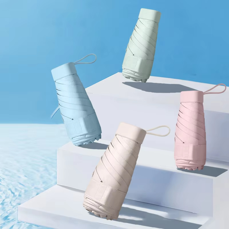 VIVO 超コンパクトミニ傘 ブラックコーティング付き ポー - Travel Umbrella Compact のレビューと価格