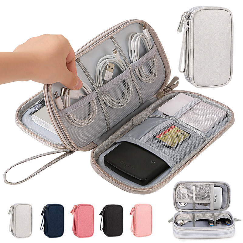多色ポータブルトラベルデジタル収納バッグ - 充電器、USB - Cable Organizer Travel のレビューと価格
